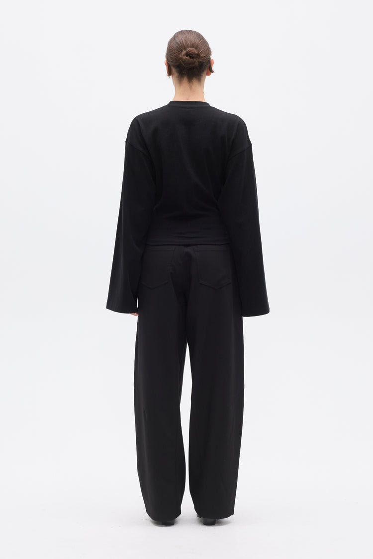 LEX LONG SLEEVE T-SHIRT - BLACK