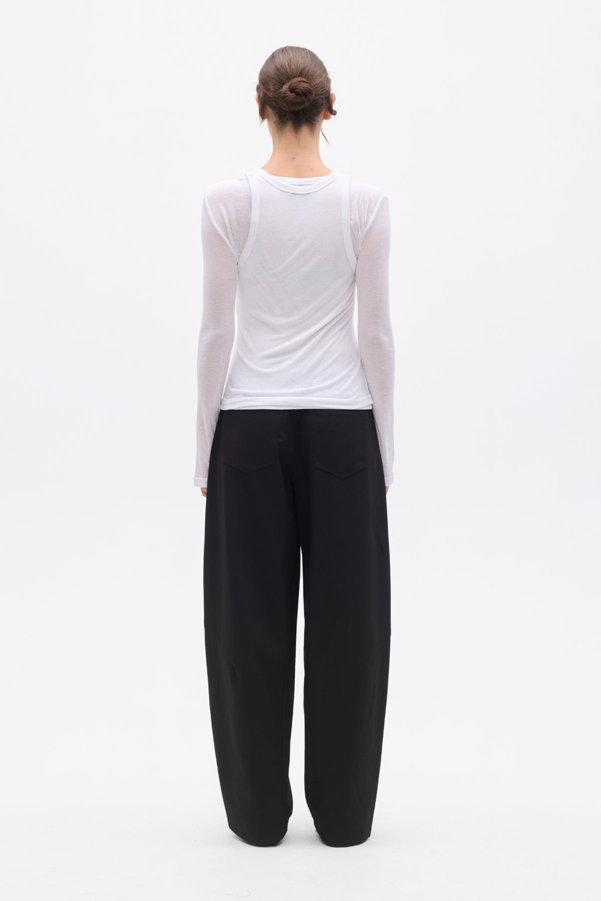 MIRA LONG SLEEVE TOP - WHITE
