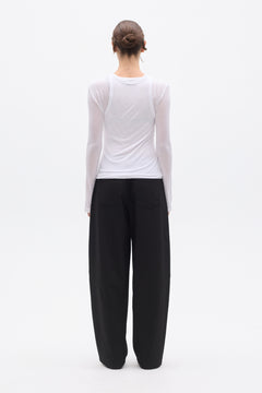 MIRA LONG SLEEVE TOP - WHITE