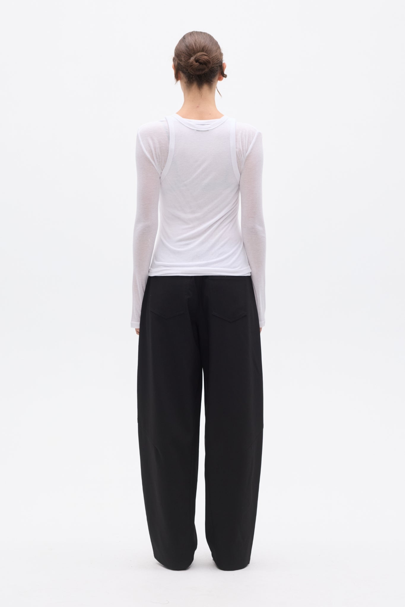 MIRA LONG SLEEVE TOP - WHITE