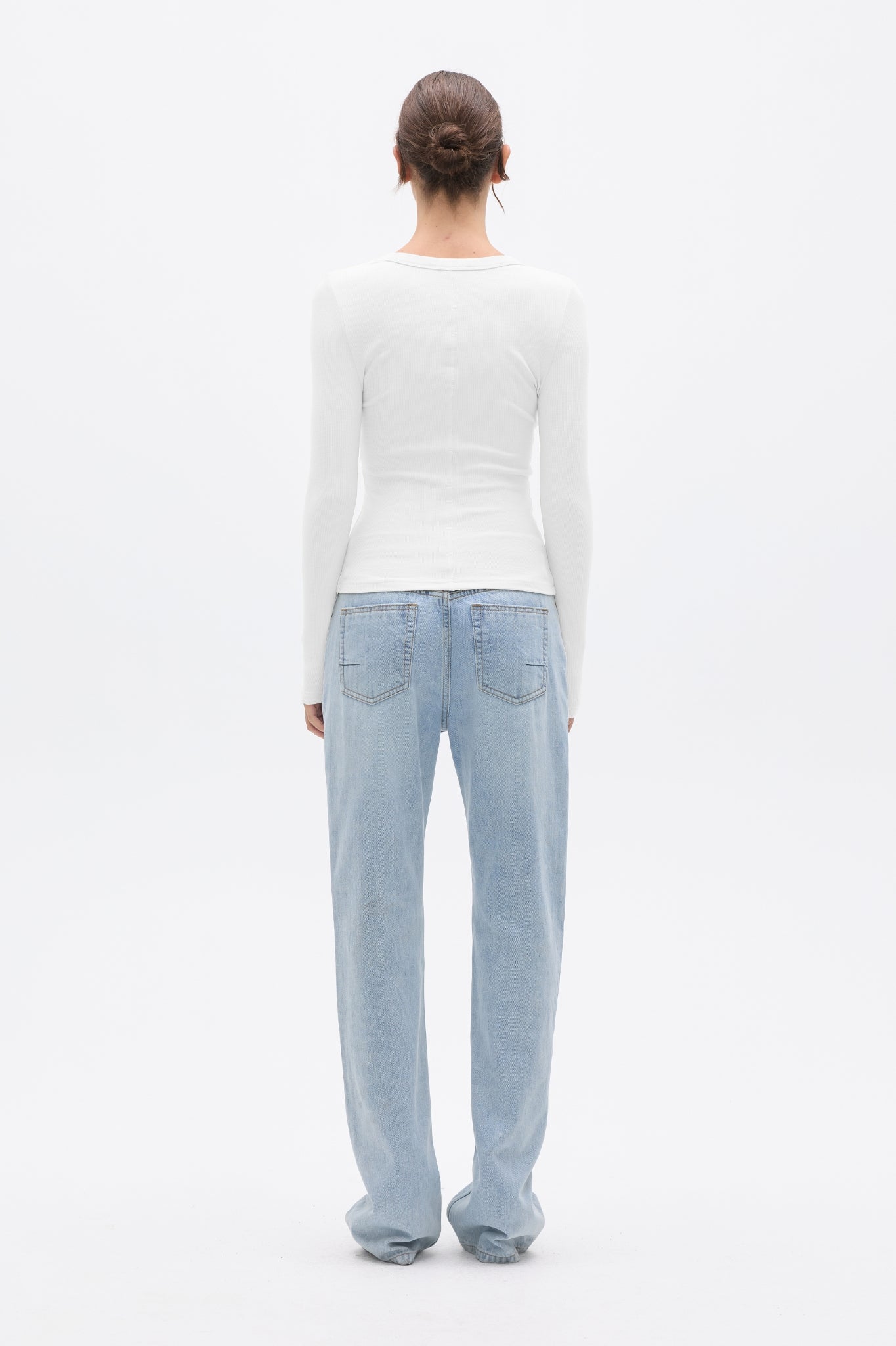 GRACE LONG SLEEVE TOP - WHITE