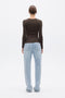 GRACE LONG SLEEVE TOP - ESPRESSO