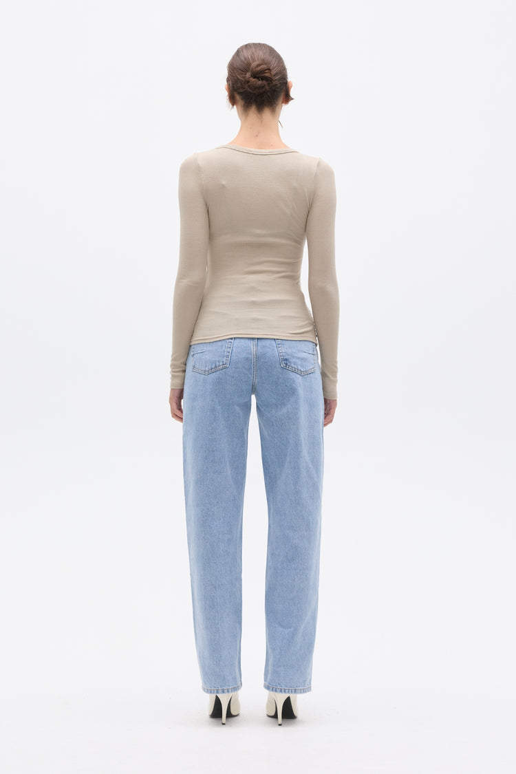 KYLA TOP - ALMOND