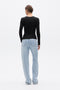 GRACE LONG SLEEVE TOP - BLACK