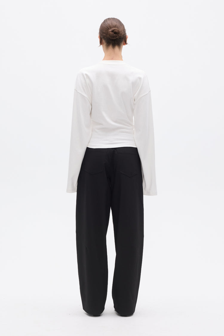 LEX LONG SLEEVE T-SHIRT - WHITE