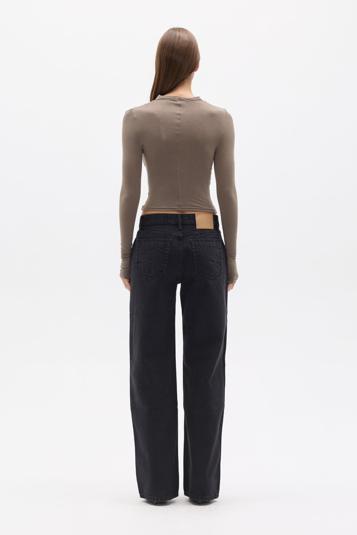 AMRITA LONG SLEEVE TOP - MINK