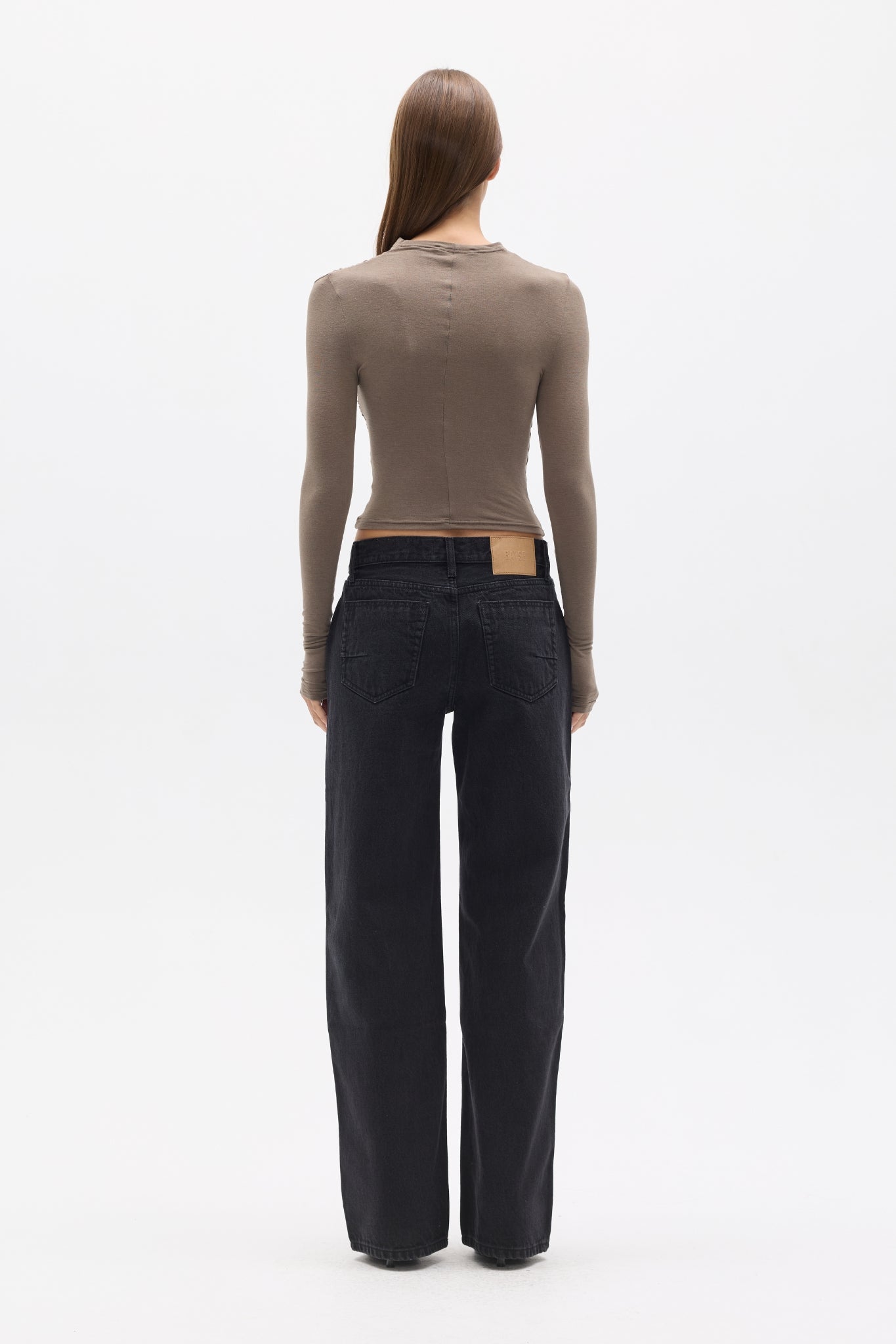 AMRITA LONG SLEEVE TOP - MINK