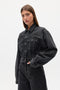 LAINE DENIM JACKET - SMOKE BLACK