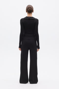 SAFFRON TOP - BLACK
