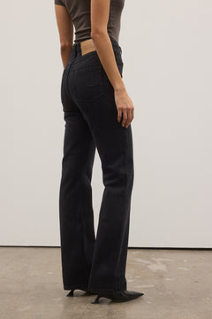 Tilly High Rise Bootleg Jean in Backstage Black, view 4, Bayse Brand