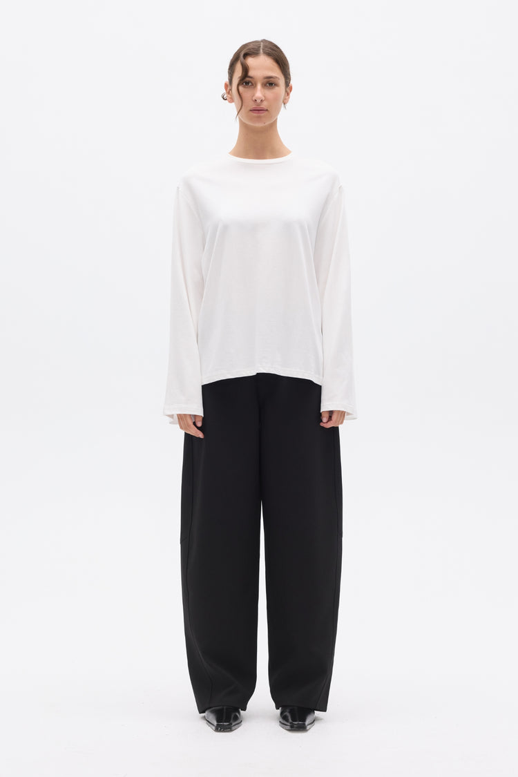 PRIYA LONG SLEEVE TOP - WHITE