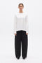 PRIYA LONG SLEEVE TOP - WHITE