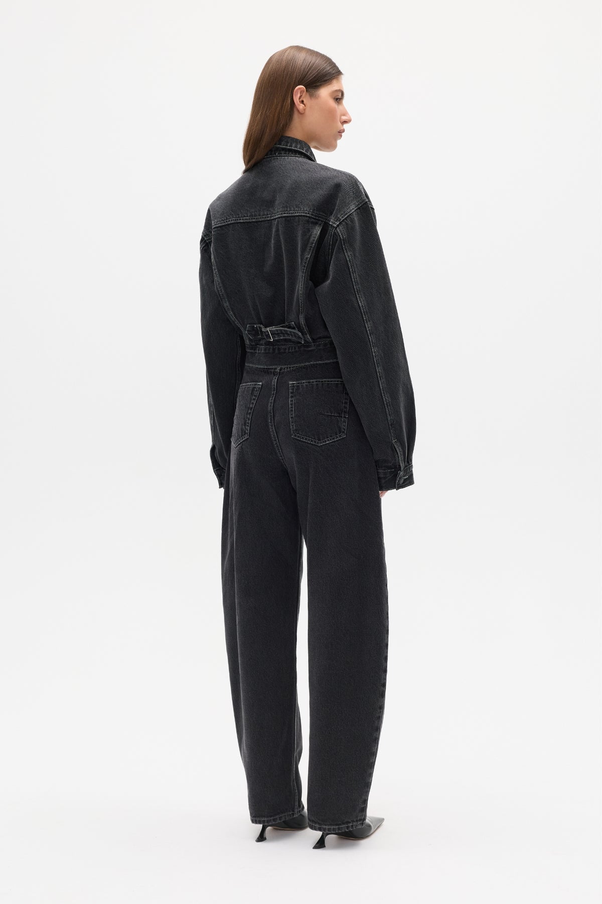 LAINE DENIM JACKET - SMOKE BLACK