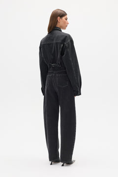 LAINE DENIM JACKET - SMOKE BLACK