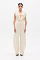 NAVY PANT - IVORY