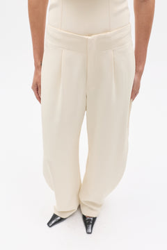 NAVY PANT - IVORY