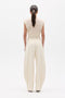 NAVY PANT - IVORY