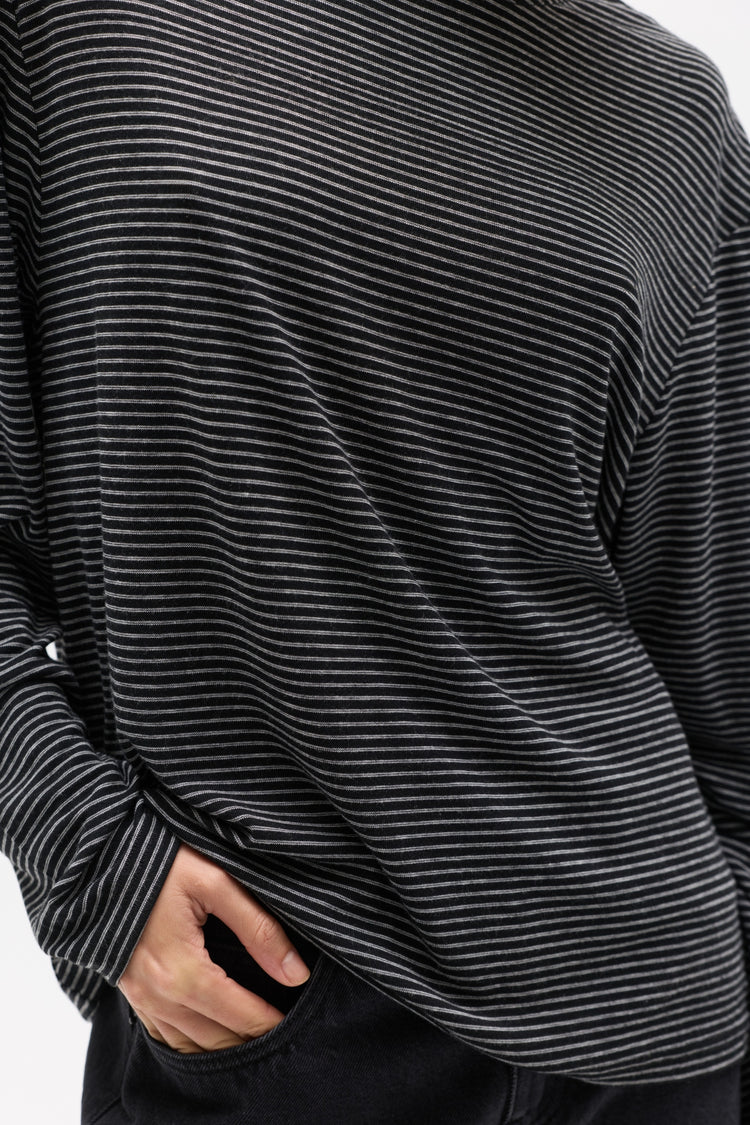 LIAM LONG SLEEVE - NAVY STRIPE
