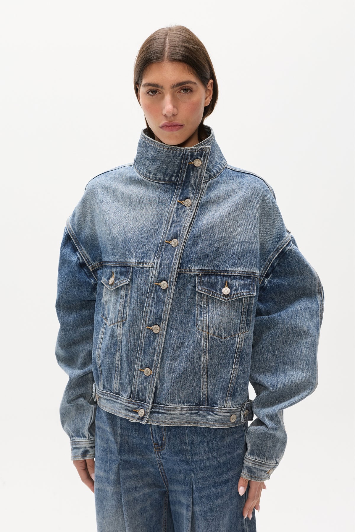 LOREN DENIM JACKET - ASH TIDE