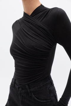 AMRITA LONG SLEEVE TOP - SHADOW