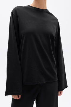 PRIYA LONG SLEEVE TOP - BLACK