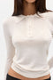 SHEA KNIT TOP - IVORY
