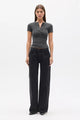 OCEANE TOP - DARK HEATHER GREY