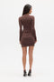 RAFAEL MINI DRESS - CHOCOLATE