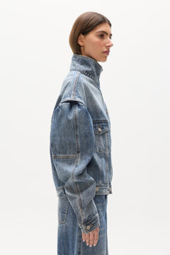 LOREN DENIM JACKET - ASH TIDE