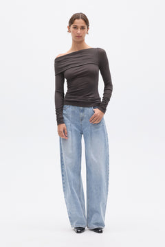 VALLA TOP - CHARCOAL