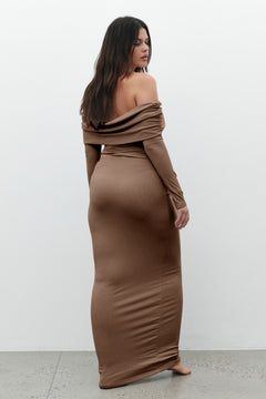 Eden Everyday Maxi Skirt in Macchiato, view 4, Bayse Brand