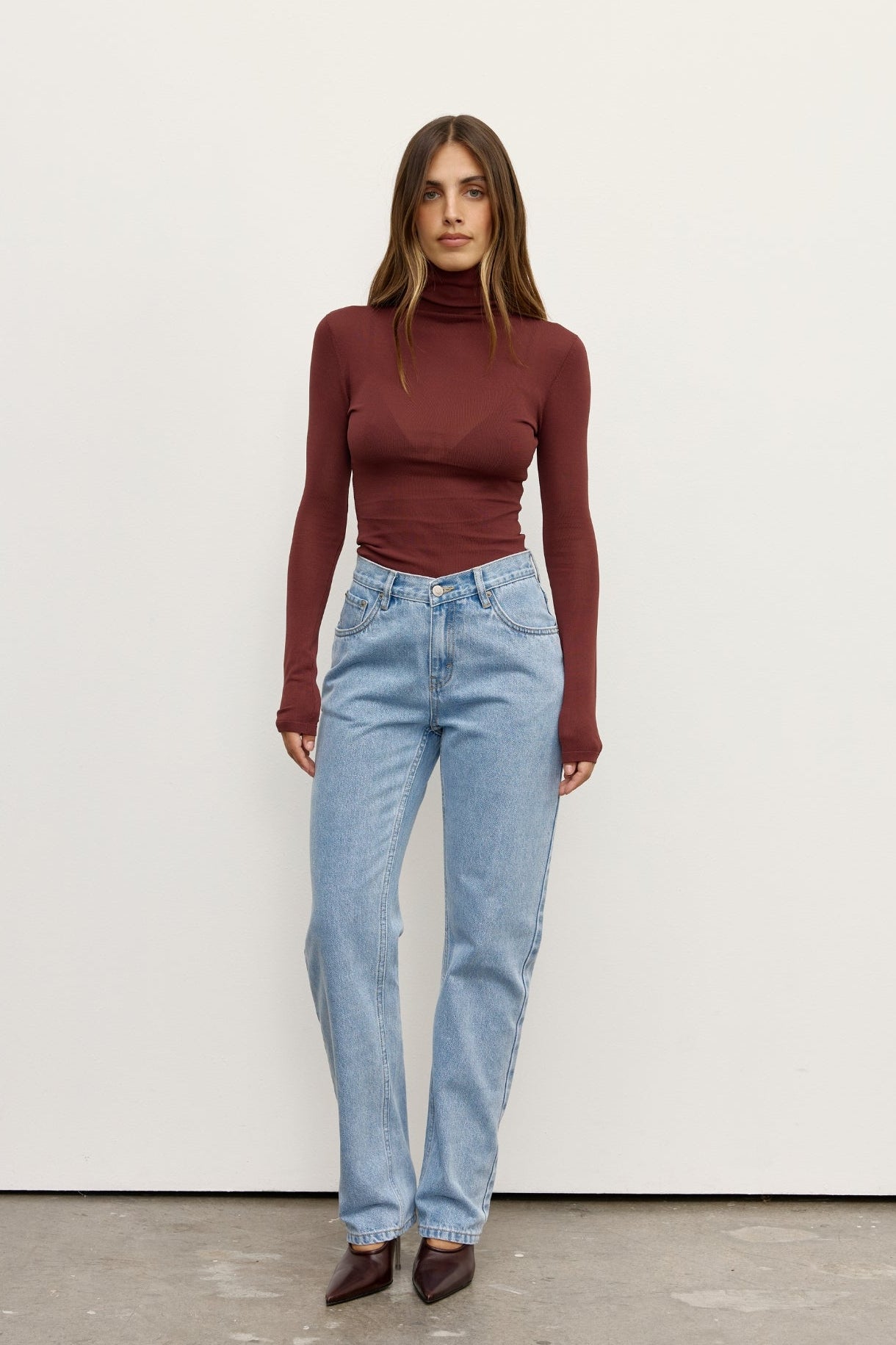 AIRLIE TOP - BURGUNDY