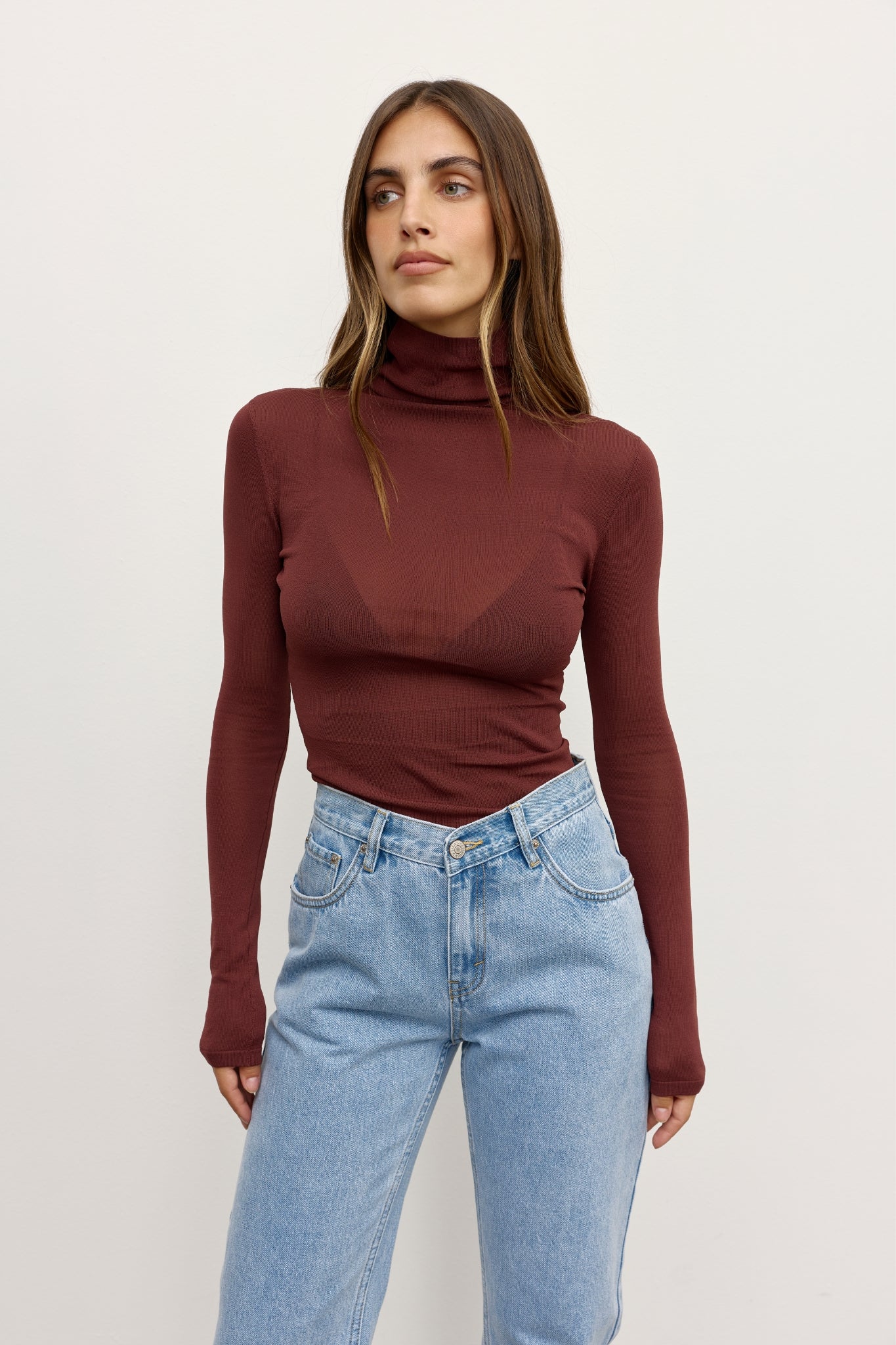 AIRLIE TOP - BURGUNDY