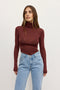 AIRLIE TOP - BURGUNDY
