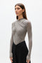 ARAYA BODYSUIT - LIGHT GREY MARLE