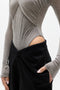 ARAYA BODYSUIT - LIGHT GREY MARLE