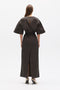 ARNA BELTED MAXI DRESS - ASH TWILL