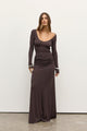 AURI MAXI DRESS - SMOKE
