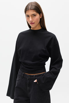 LEX LONG SLEEVE T-SHIRT - BLACK