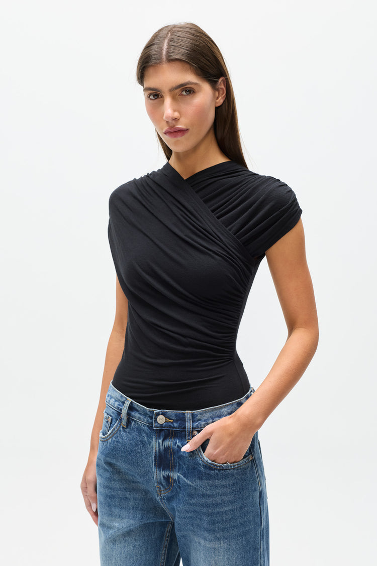 AMRITA SLEEVELESS BODYSUIT - SHADOW