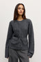 BEATRICE CARDIGAN - DARK HEATHER GREY