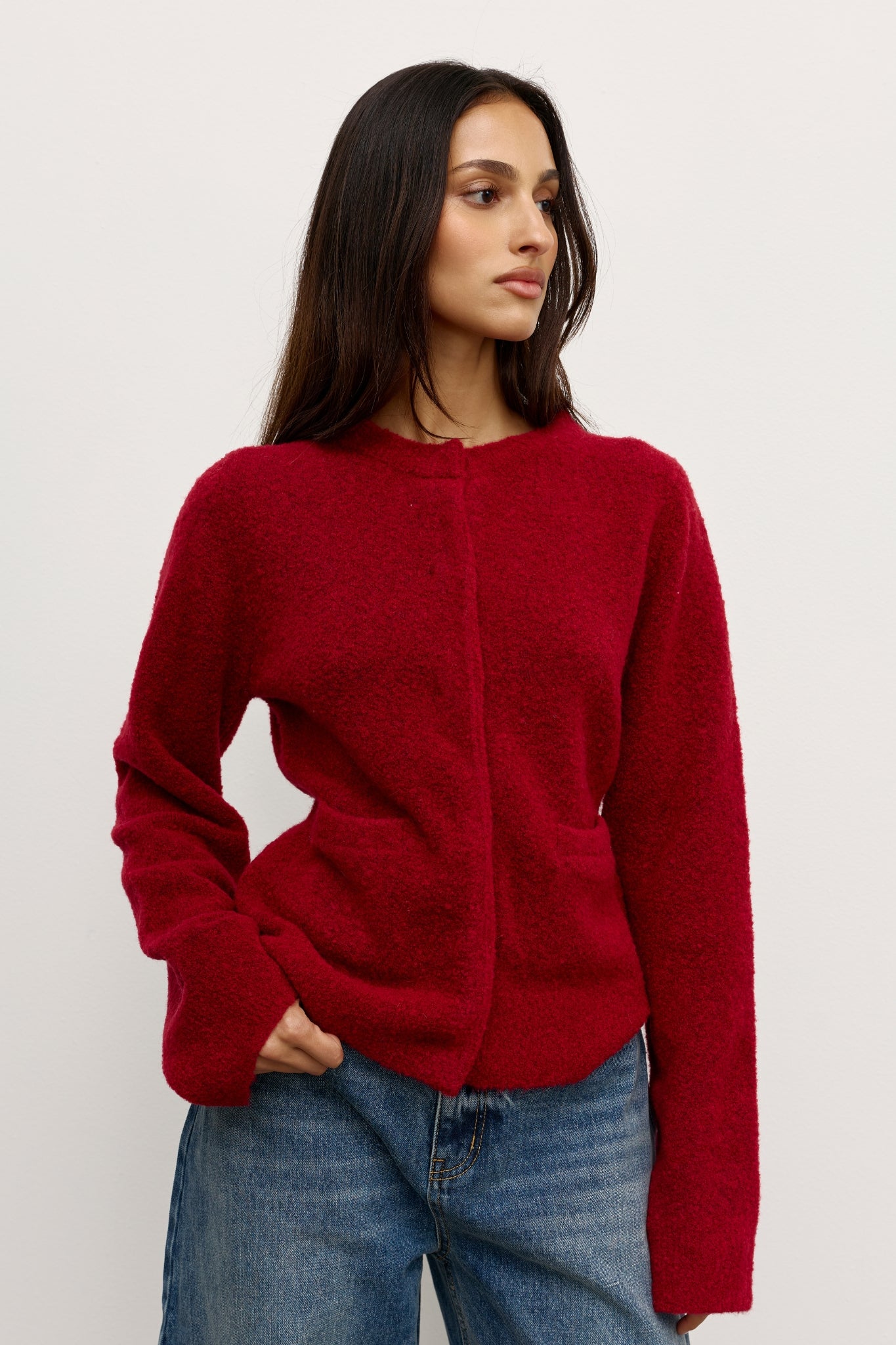 BEATRICE CARDIGAN - RED