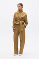 BRIAR CROPPED TRENCH - KHAKI