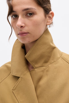 BRIAR CROPPED TRENCH - KHAKI