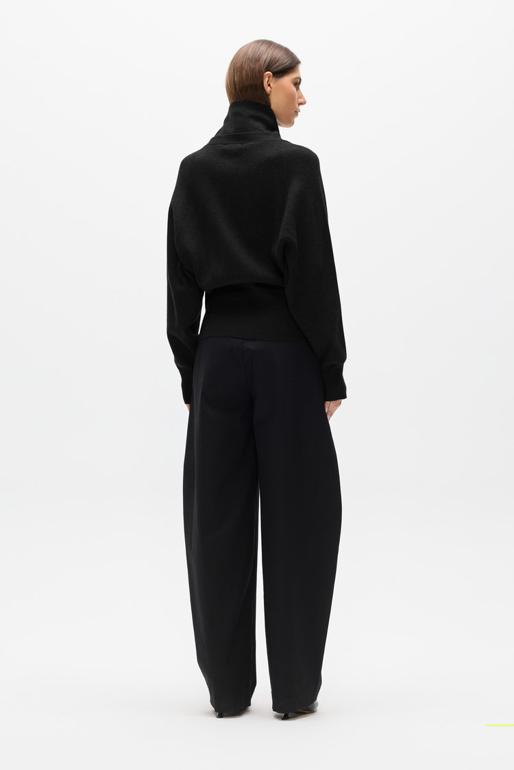 VIOLETTE KNIT CARDIGAN - BLACK