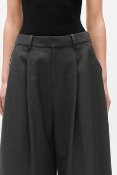Blake High Rise Wide Leg Pant in Charcoal, view 3, Bayse Brand