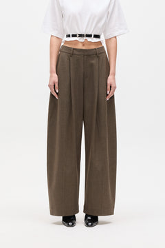 Blake High Rise Wide Leg Pant in Chimney, view 1, Bayse Brand