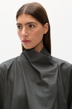 BLYTHE TOP - CHARCOAL