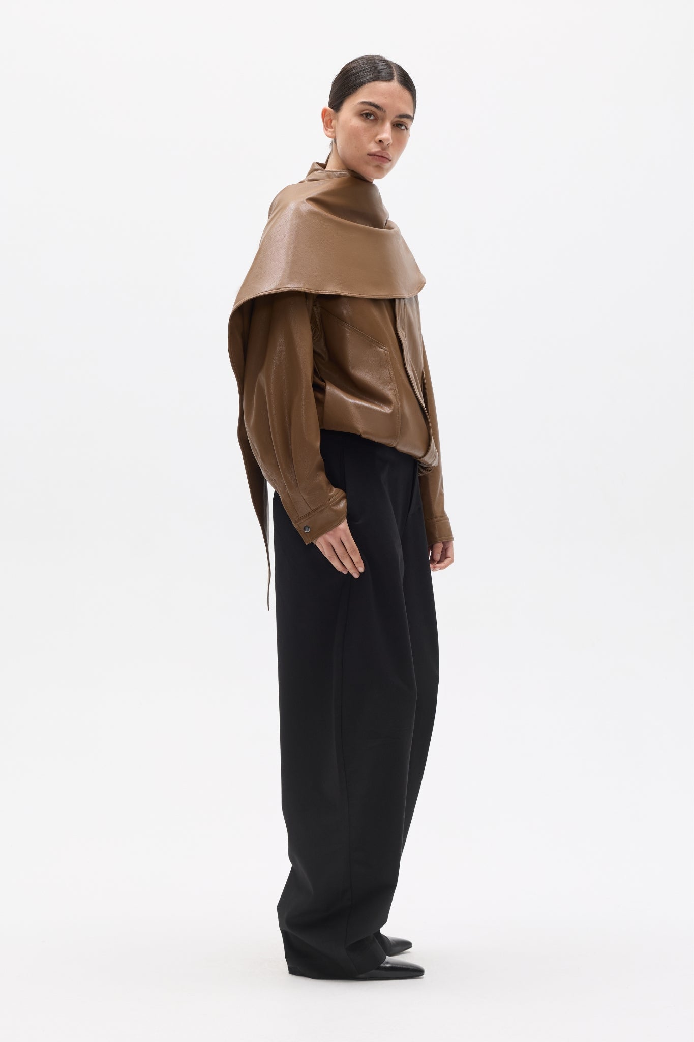CAIRO BOMBER AND CAPE - TAN