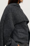 CAPE SCARF - DARK HEATHER GREY
